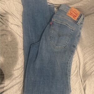 Levi's Straight-Leg Light Blue High Rise Denim Jeans SZ 27